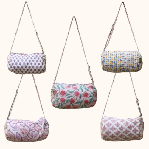 Trendy Handcrafted Cotton Sling Duffle Bag For Gym, Sports And Multipurposes - Image 7