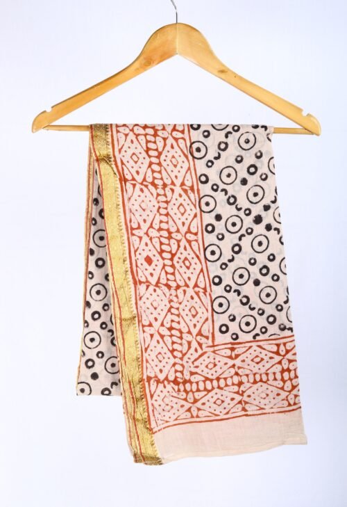 Vintage Style Cotton Block Printed Sarong Cover Up Yourself With Cotton Sarong - Image 2