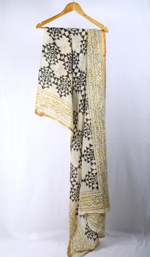 Beachwear Cotton Block Printed Sarong Drape In Your Own Style - Image 3