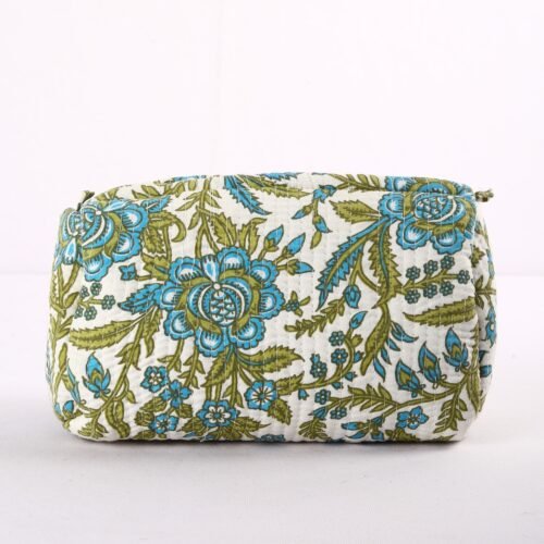 Beautiful Travel Comes Set Of 3 Cotton Toiletry Pouches In Multicolored - Image 5