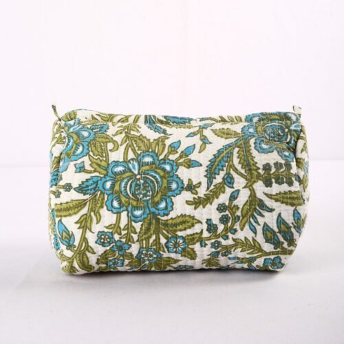 Beautiful Travel Comes Set Of 3 Cotton Toiletry Pouches In Multicolored - Image 4