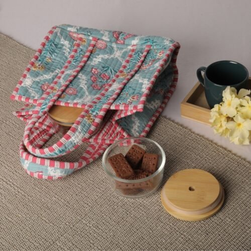 Picnic Perfect Small Handy Lunch Box Bags In Sea Green - Image 2
