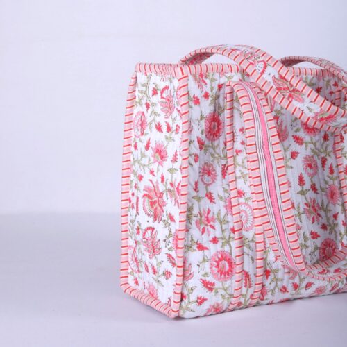 Trendy Block Printed Tote Bag For Women - Image 4
