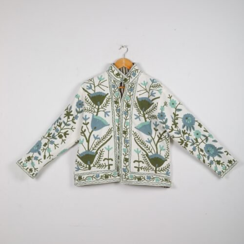 Comfort & Stylish Cotton-Canvas Suzani Embroidered Jacket In Multicolor - Image 2