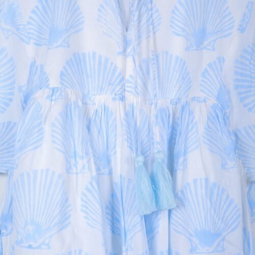 Beautiful Sea Shell Block Printed Cotton Dress - Image 4
