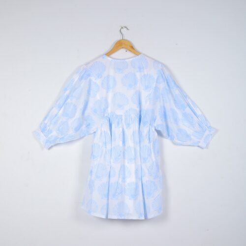 Beautiful Sea Shell Block Printed Cotton Dress - Image 5