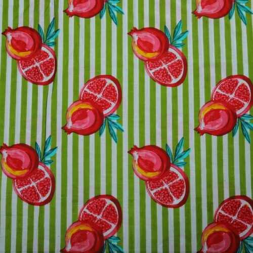 Pomegranate Print Cotton Fabric For All Purpose - Image 3