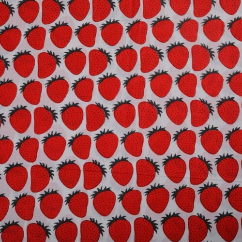 Strawberry Garden Cotton Fabric For All Use - Image 3