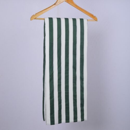 Comfort for All Seasons Cotton Fabric In White & Green - Image 2