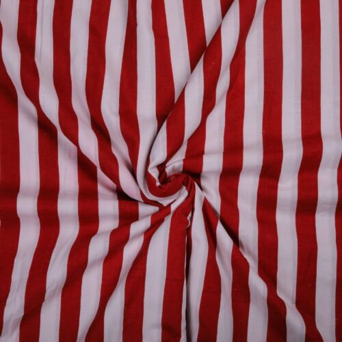Cotton Beauty with Soft Feel In Red & White
