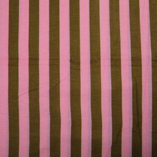 Pure Cotton Fabric In Pink & Gray For All Purpose - Image 3