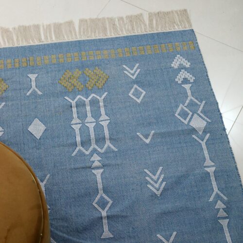 Relaxed Living Sabra Cotton Rug In Blue
