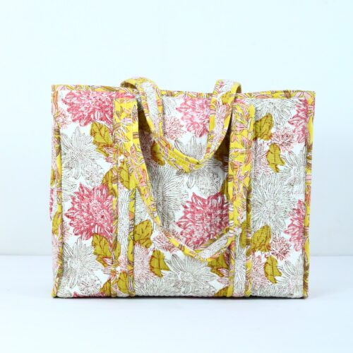 Lightweight & Durable Block Printed Cotton Tote Bag