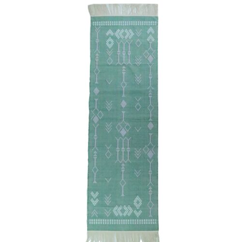 Soft & Cozy Feel Sabra Rug In Cotton Wool In Sea Green