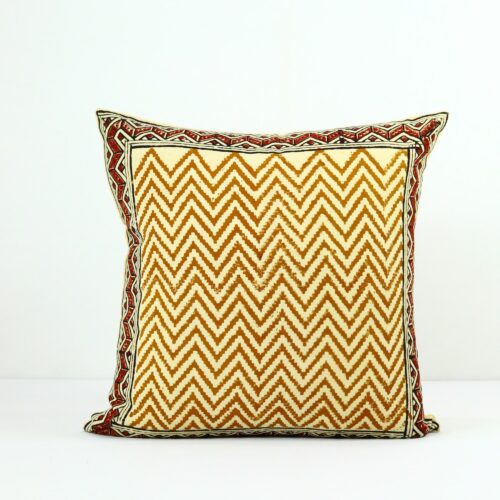 Bagru Syahi Begar Print Block Printed Cushion Cover In Multicolor - Image 2