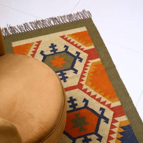 Decorative Cotton Sabra Rug In Muticolor