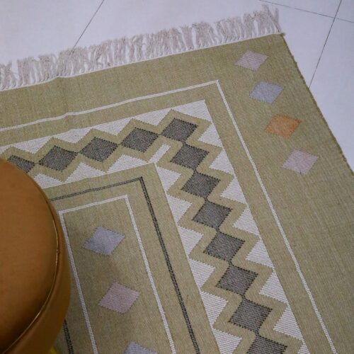 Lightweight & Culturally Inspired Cotton Sabra Rug