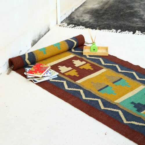 Lightweight & Durable Cotton Sabra Rug In Multicolor - Image 4