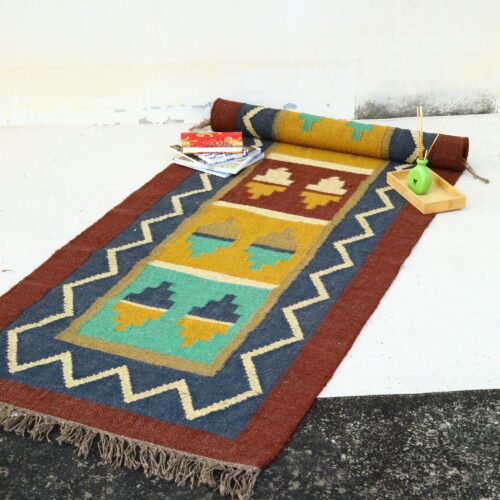 Lightweight & Durable Cotton Sabra Rug In Multicolor - Image 3
