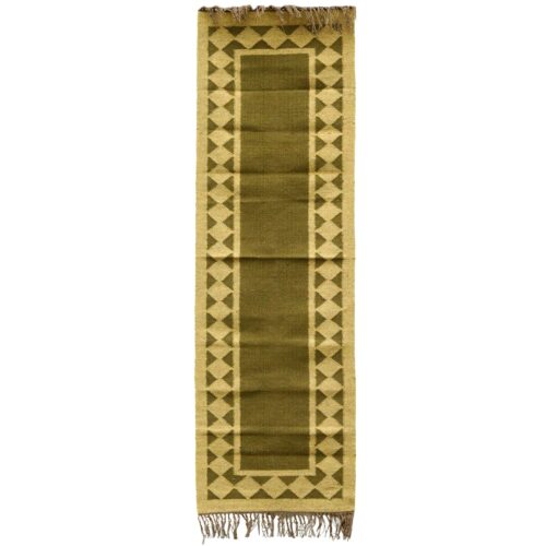 Sabra Cotton Living Room Rug In Brown - Image 2