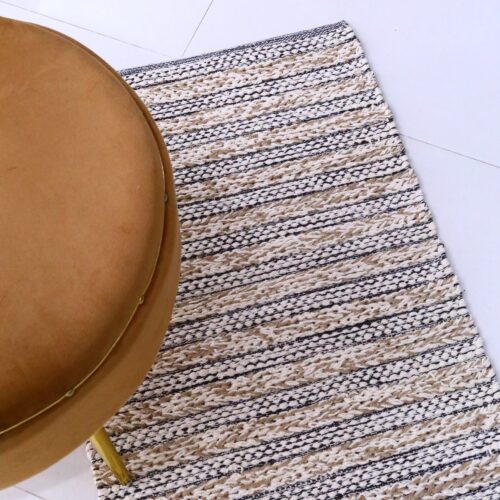 Heritage Weave Cotton Sabra Rug In Multicolor