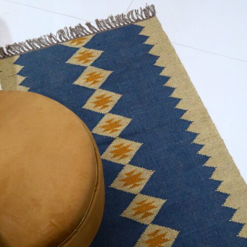 Eco Luxe Home Style In Cotton Sabra In Blue & Brown