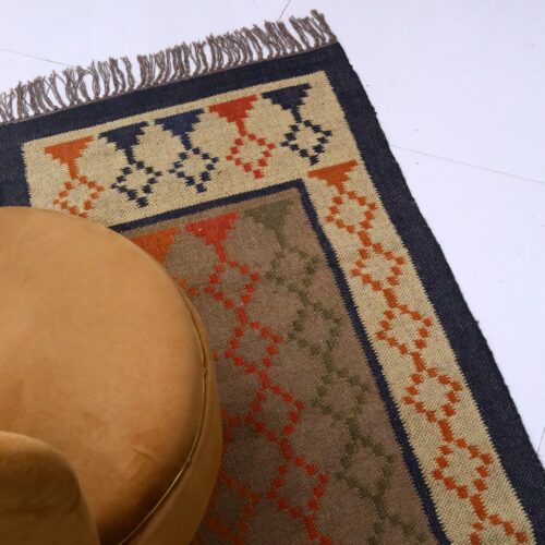 Natural Fibers Cotton Sabra Rug In Multicolor