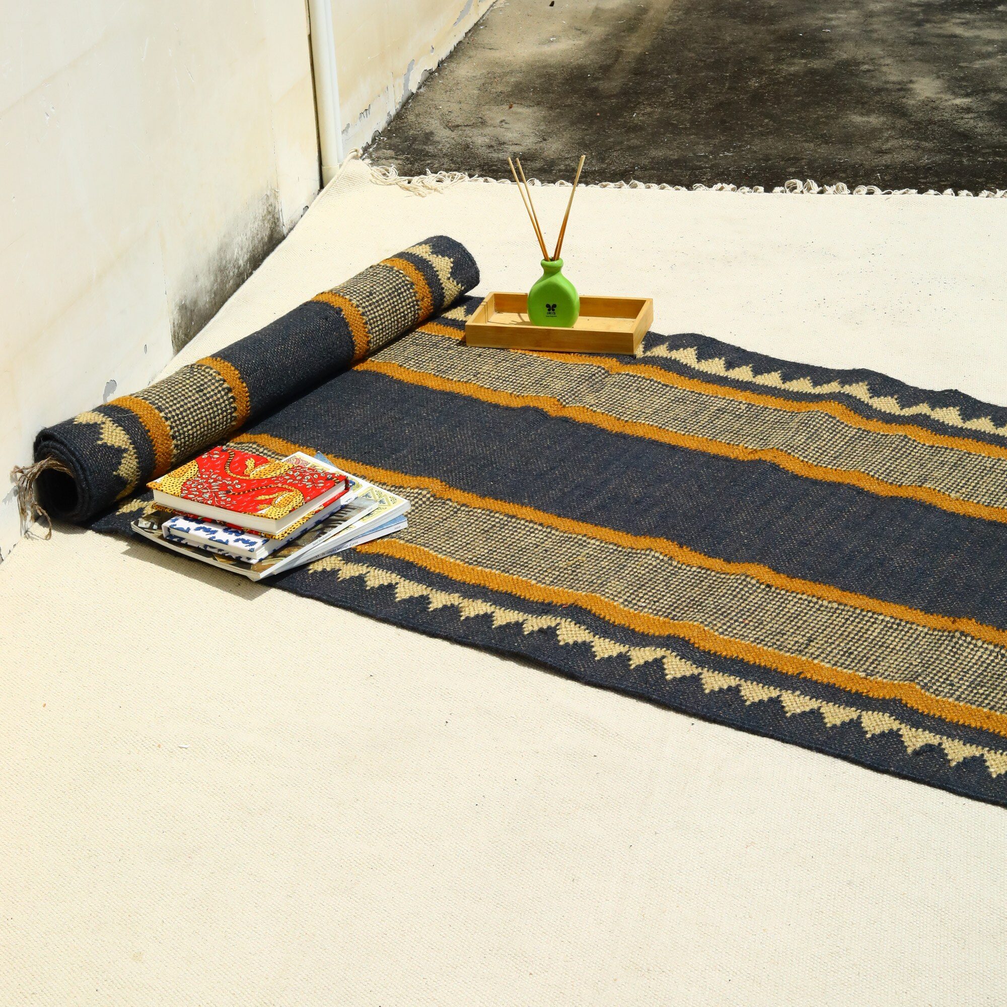 Traditional Craft Cotton Sabra Rug In Multicolor - Image 4