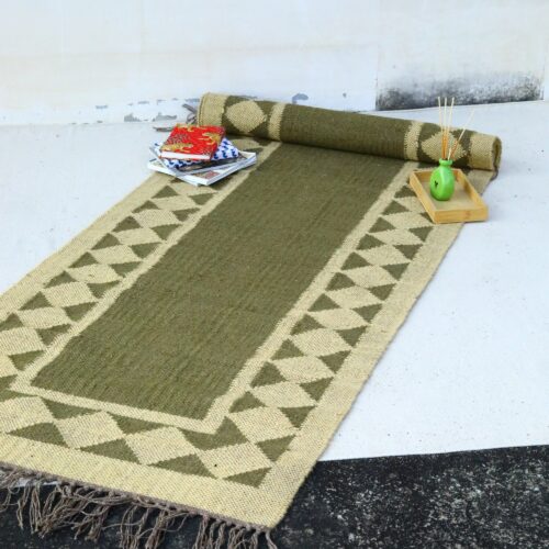 Sabra Cotton Living Room Rug In Brown - Image 5
