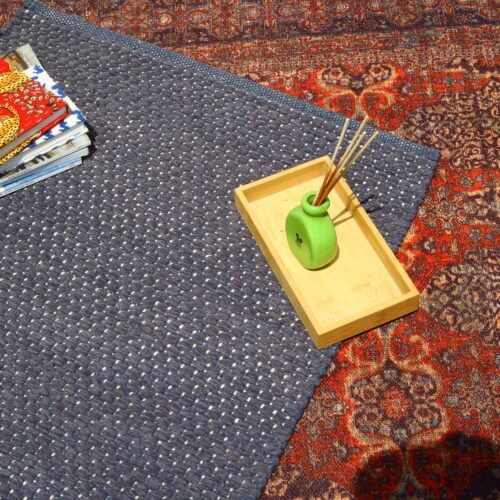 Blue Wave Cotton Sabra Rug - Image 6