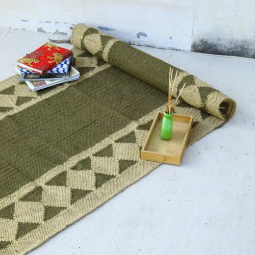 Sabra Cotton Living Room Rug In Brown - Image 6
