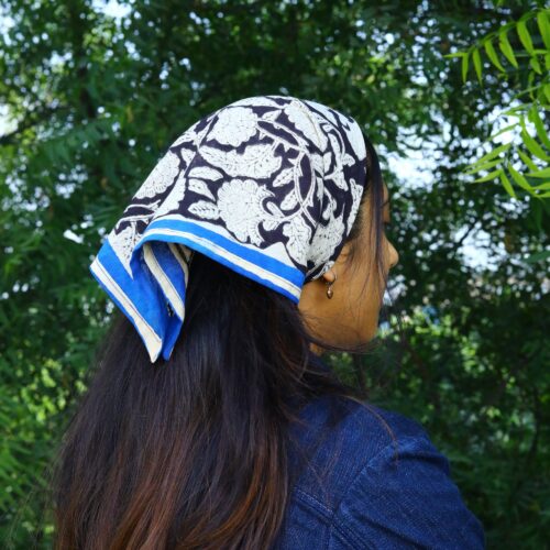 Heritage Knot Block Print  Bandana