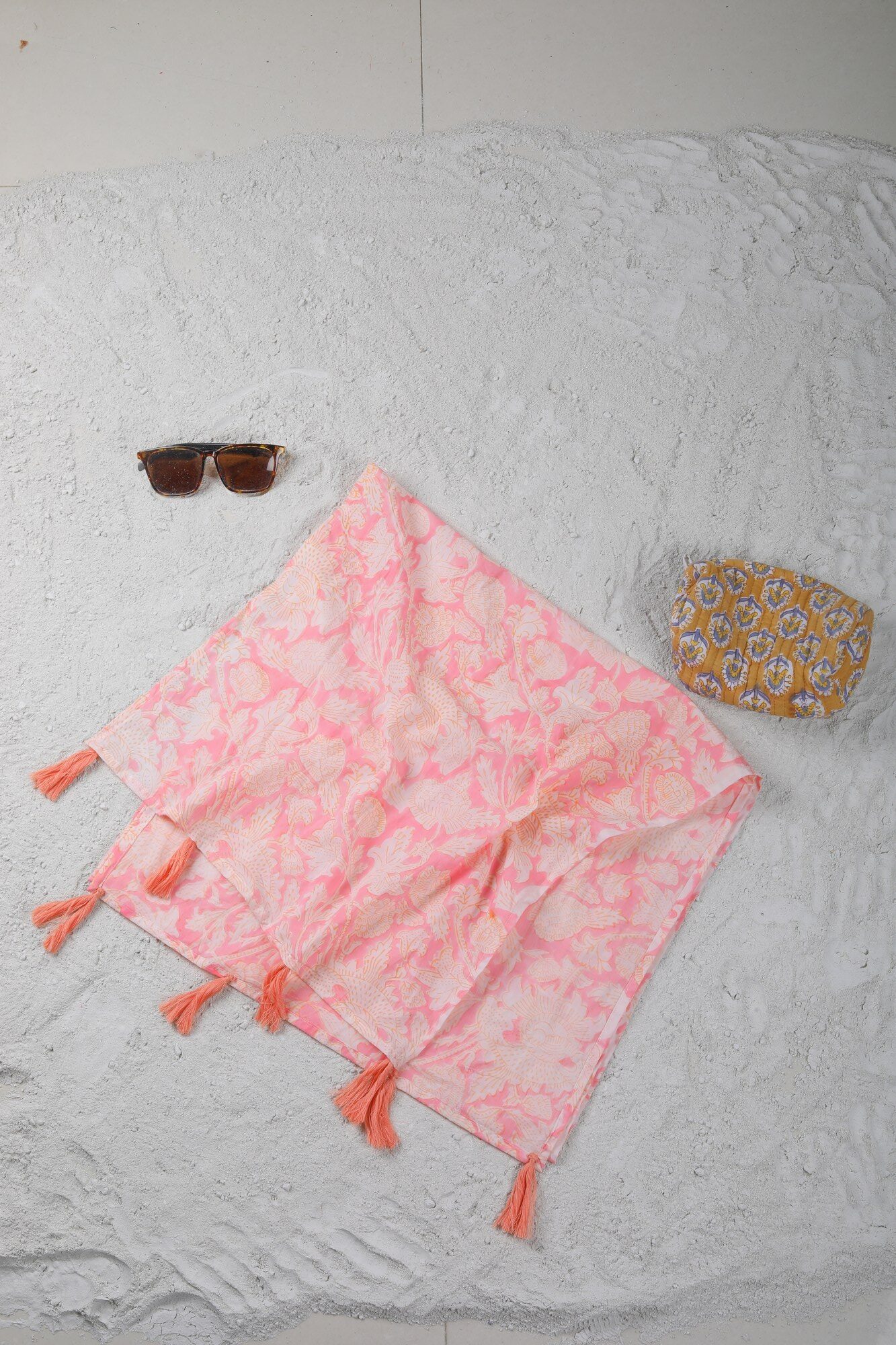 Pretty Drape Cotton Block Printed Stole In Your Own Style - Image 4