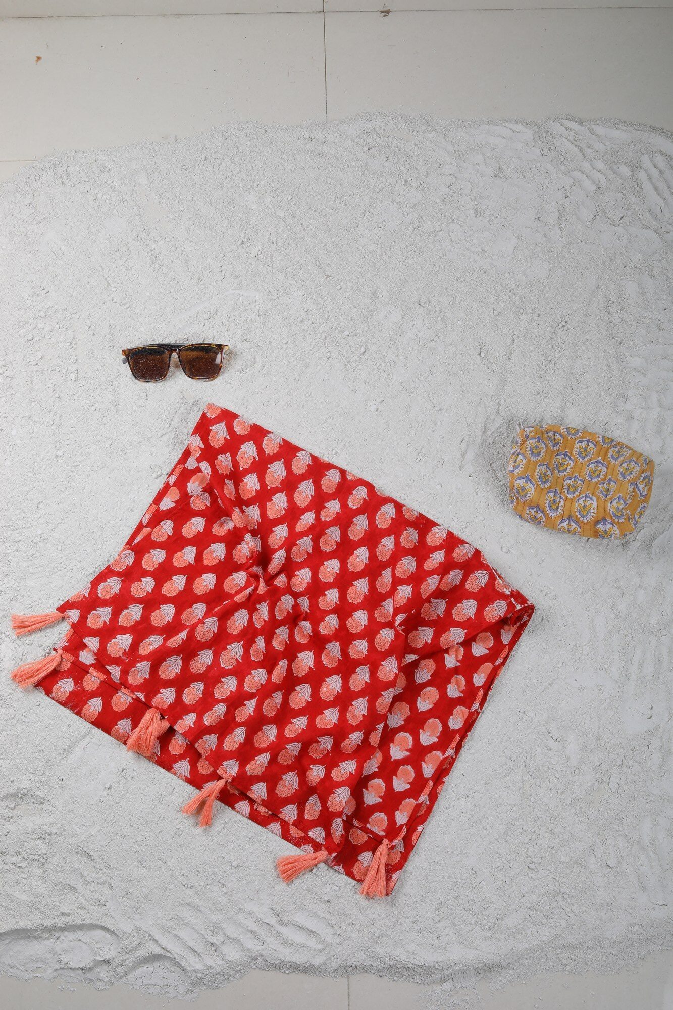 Calm Wrap Block Printed Stole In Your Own Style - Image 2