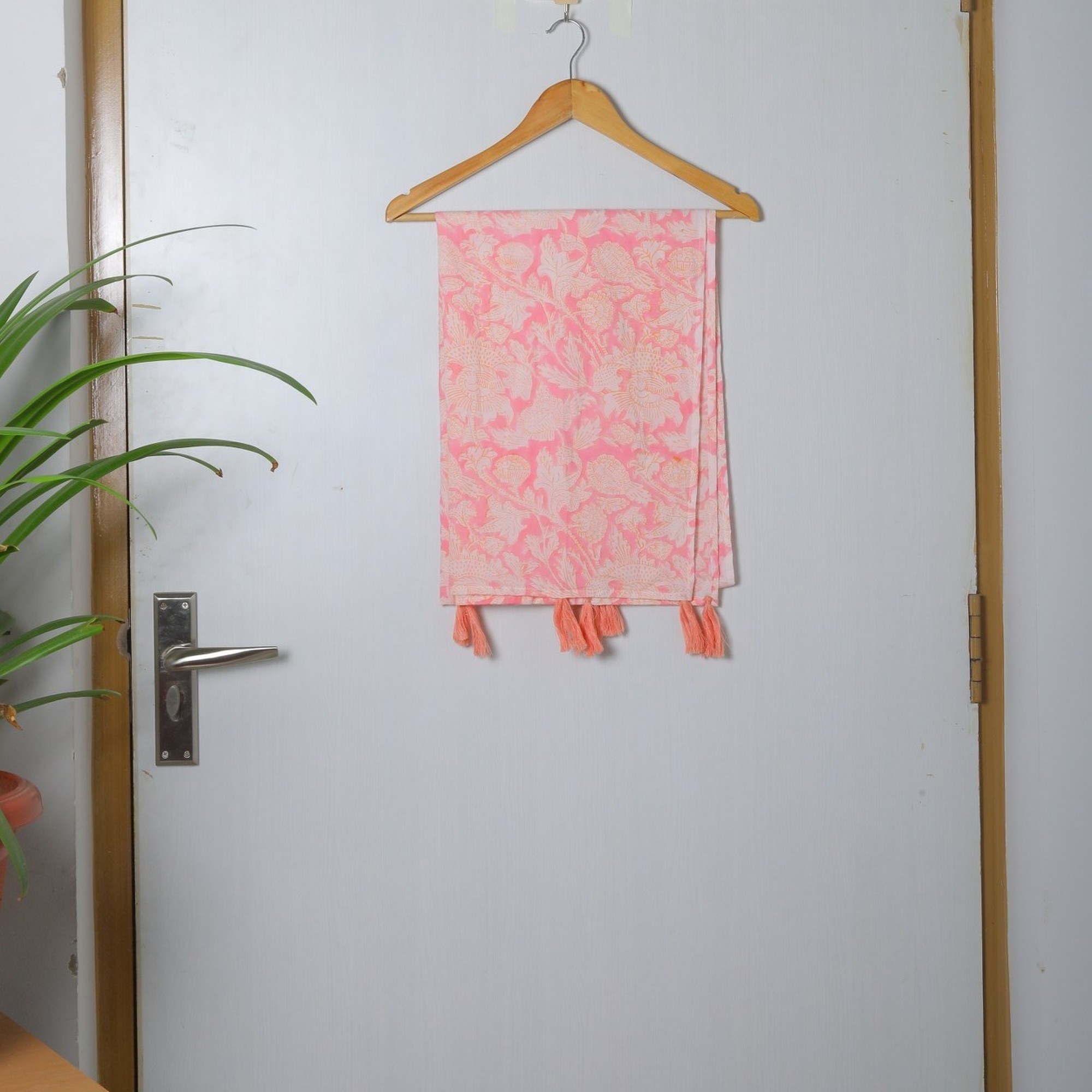 Pretty Drape Cotton Block Printed Stole In Your Own Style