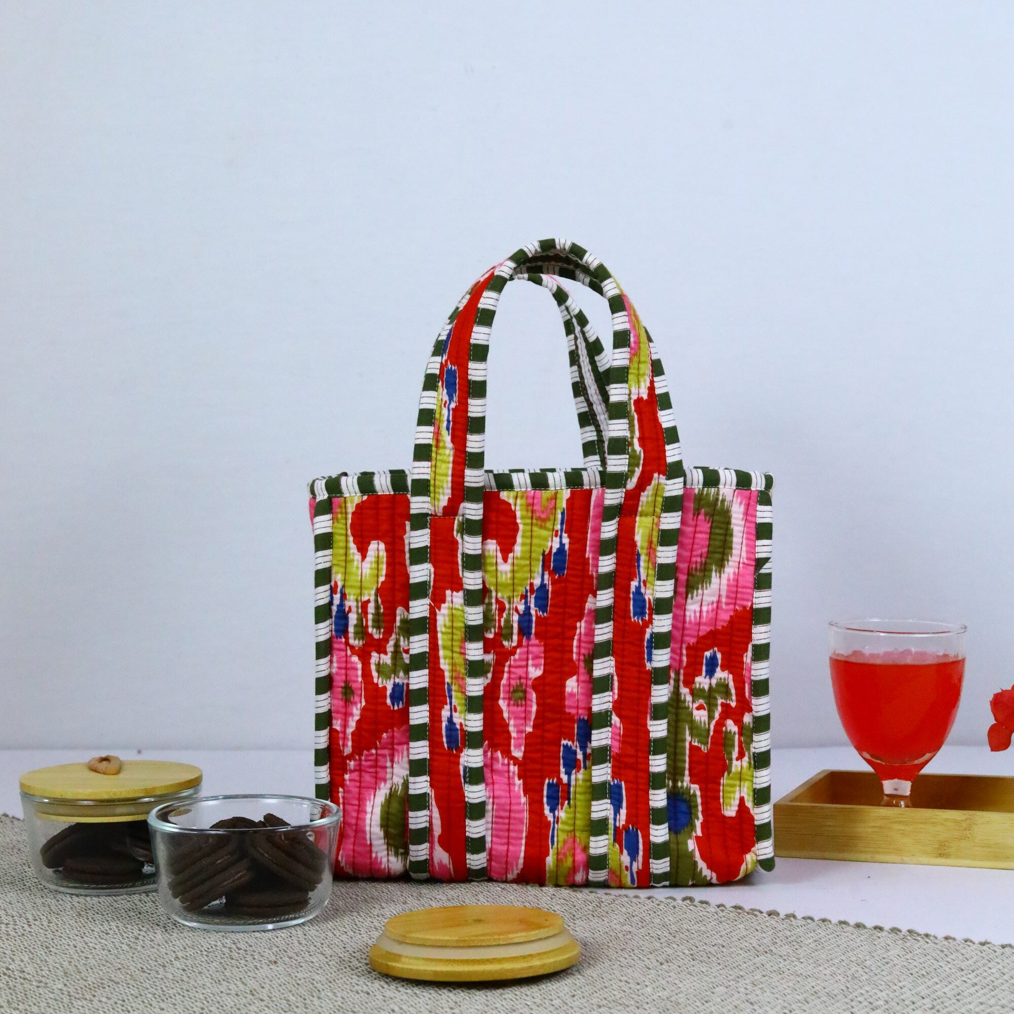 Easy Carry Cotton Lunch Box In Multicolor - Image 4