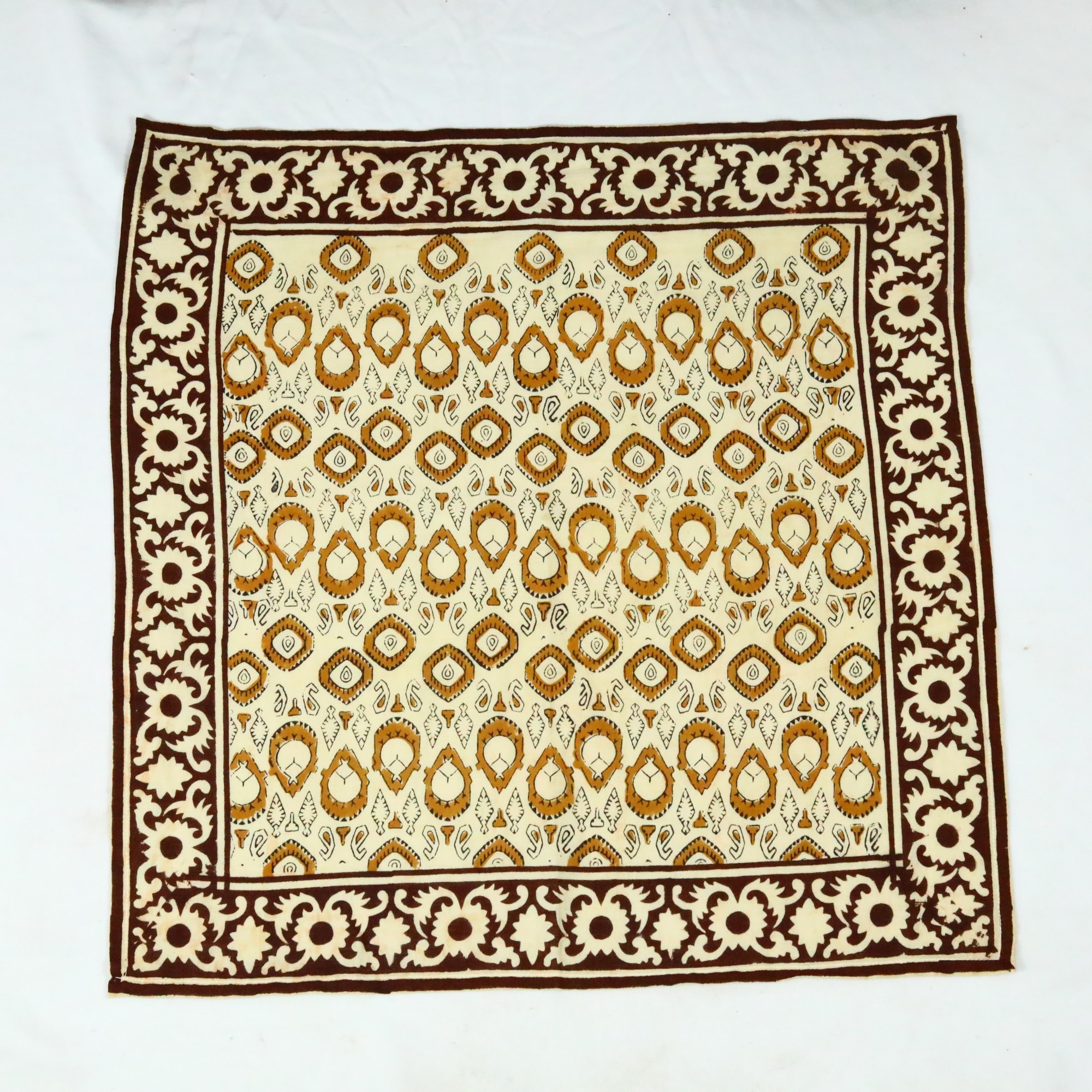 Twist & Pop Cotton Block Printed Bandana In Multicolor - Image 2