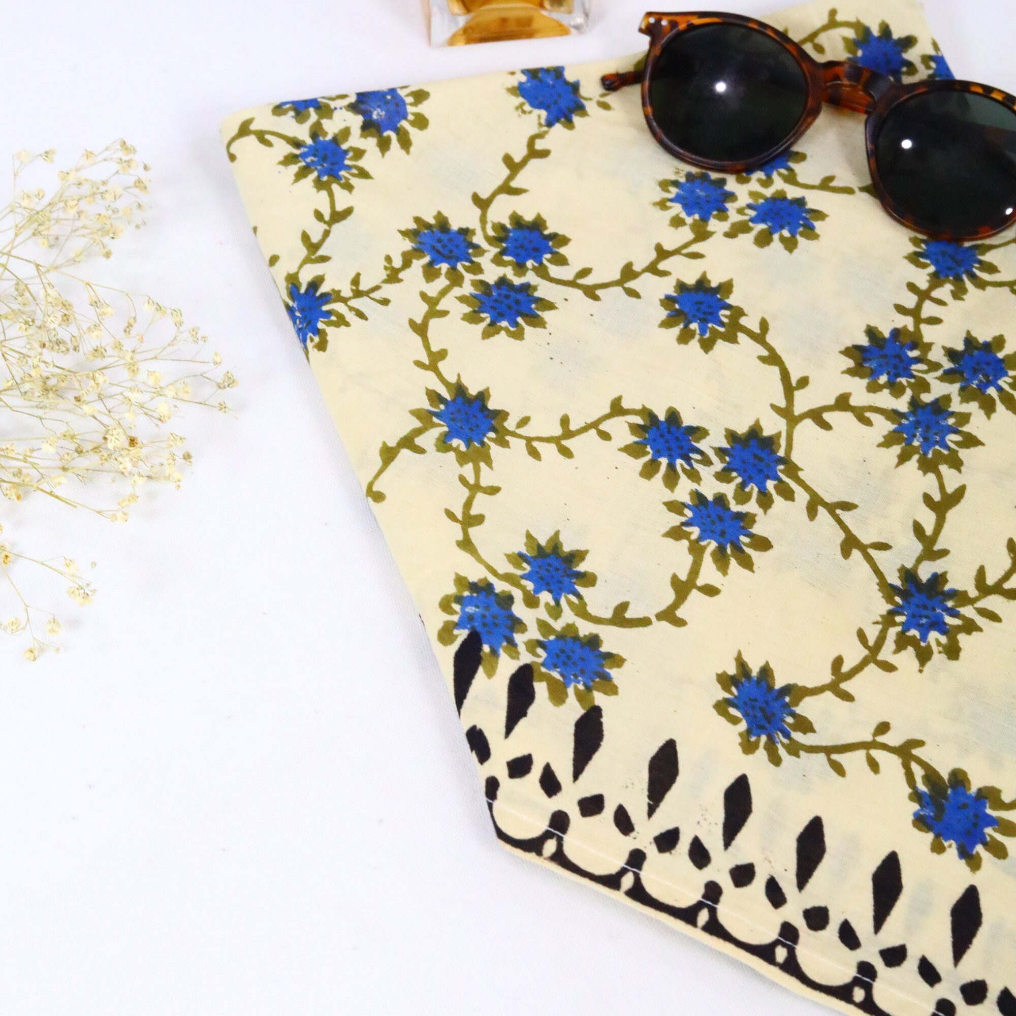 Twist Pop Cotton Block Printed Bandana - Image 5