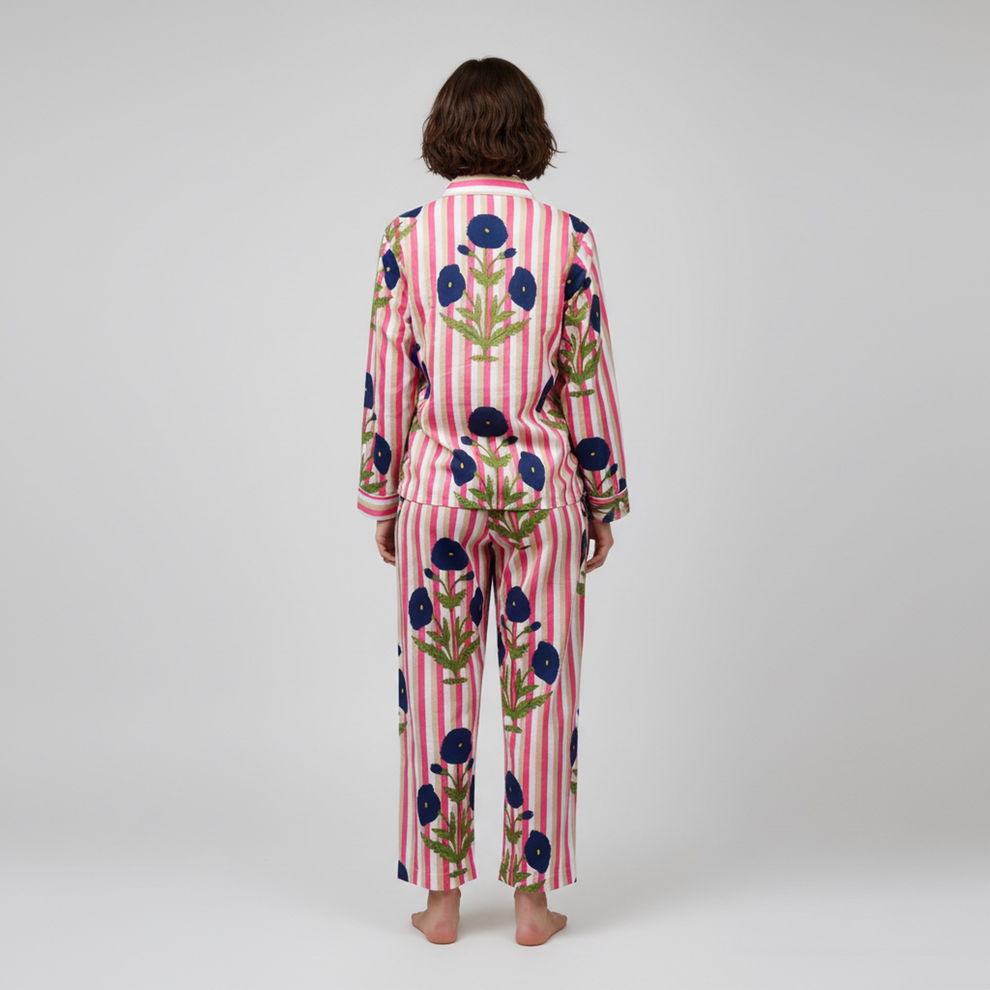Floral Printed Cotton PJ Set - Image 2