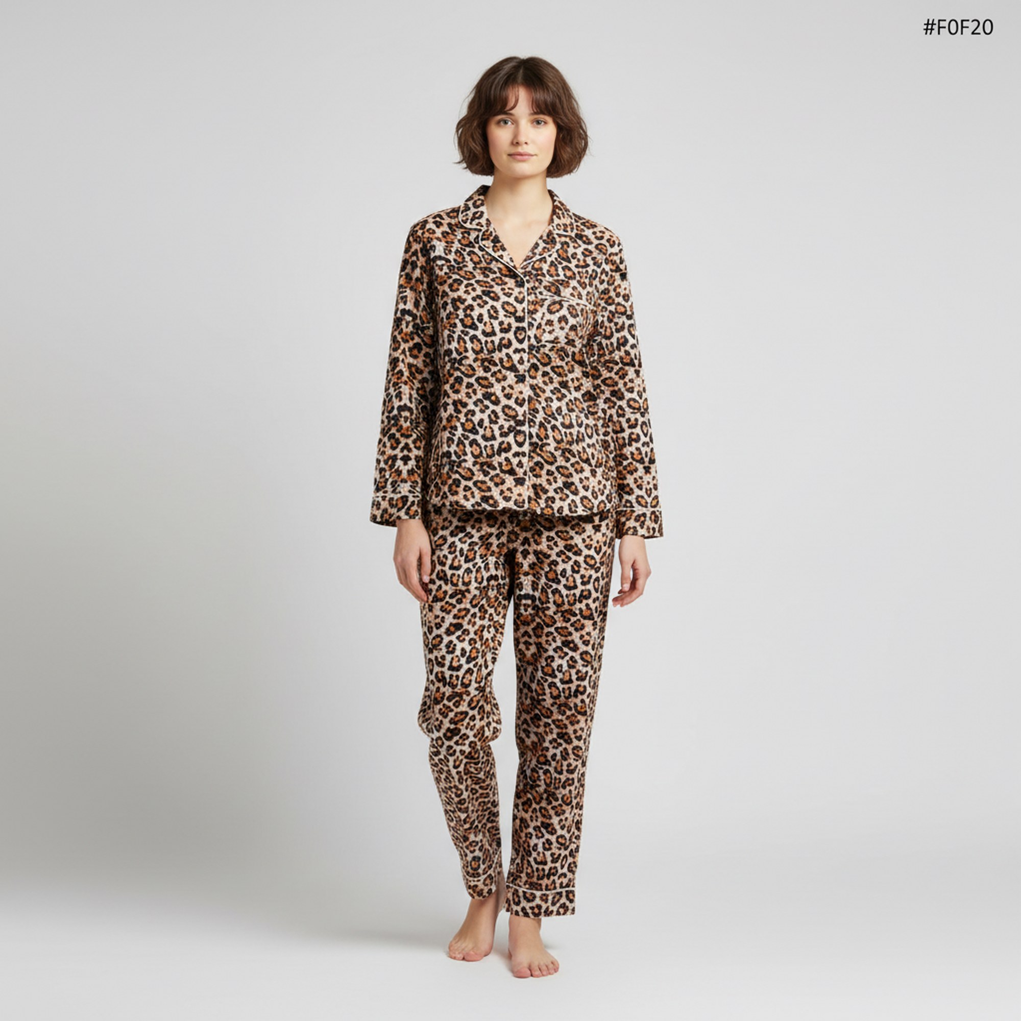 Leopard Print Relax & Recharge Cotton PJ Set - Image 4