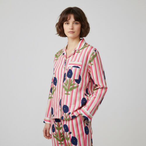 Floral Printed Cotton PJ Set