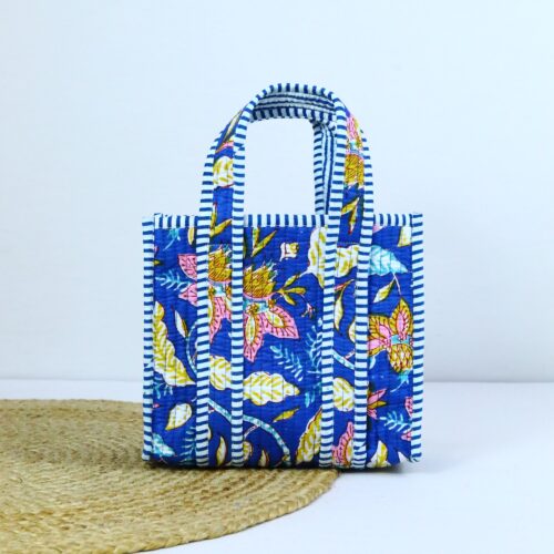 Daily Lunch Mate Cotton Lunch Box In Blue & Multicolor