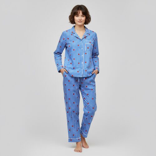 Pure Comfort Lounge Set In Blue & Red