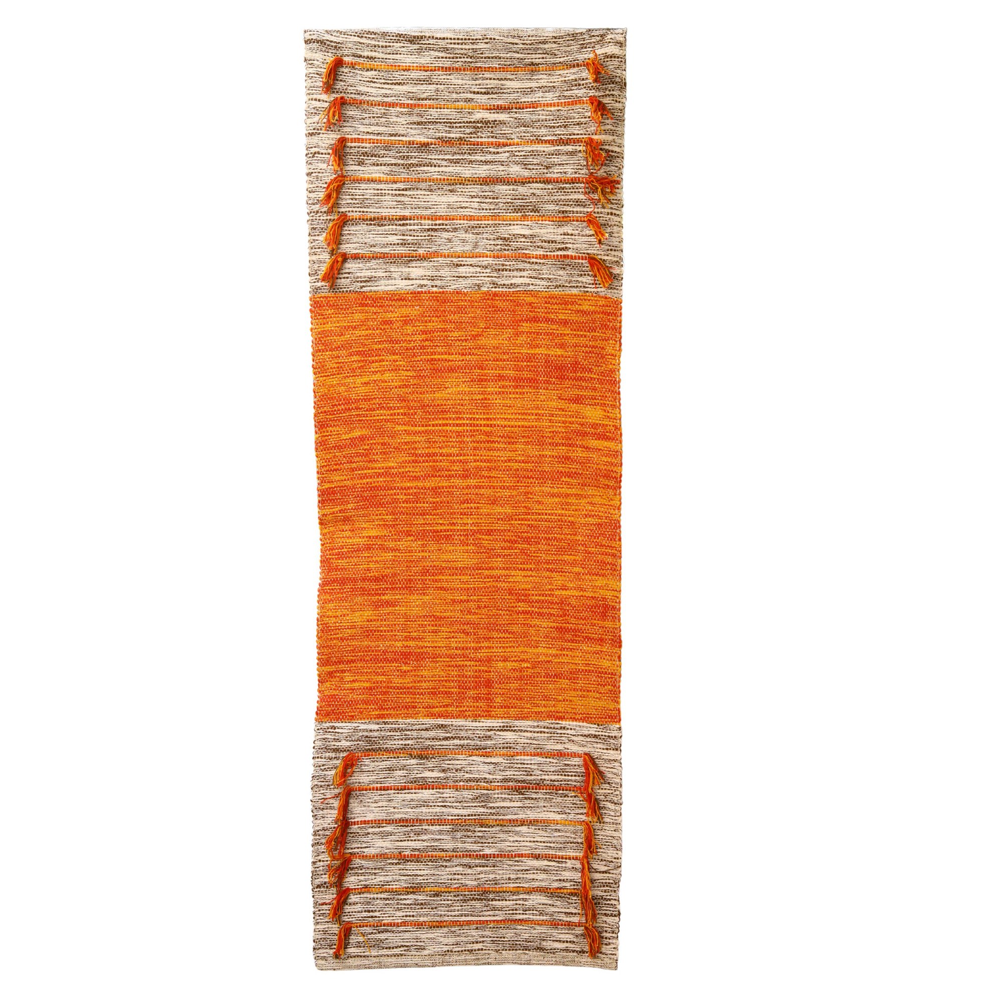 Warm Flow Hand loomed Cotton Yoga Mat In Solid Dyed - Image 2