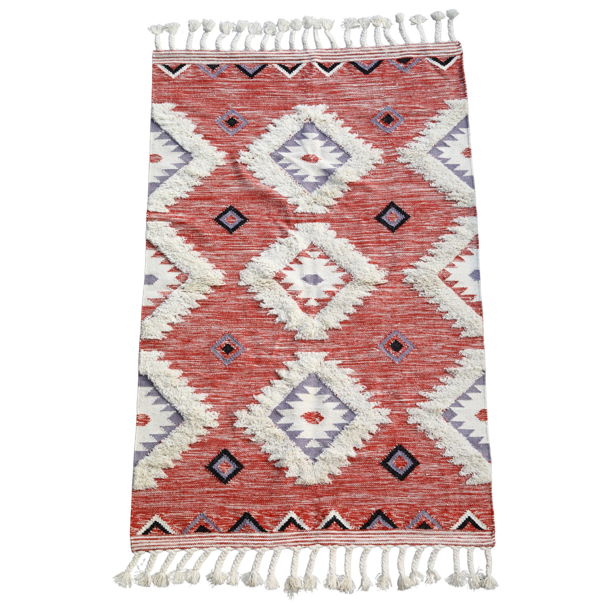 Rustic Handwoven Wool Rug - Image 6
