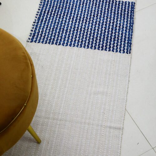 BreatheEase Hand-loomed Cotton Yoga Mat In Solid Dyed