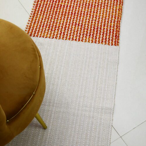 PureFlow Hand-loomed Cotton Yoga Mat In Solid Dyed