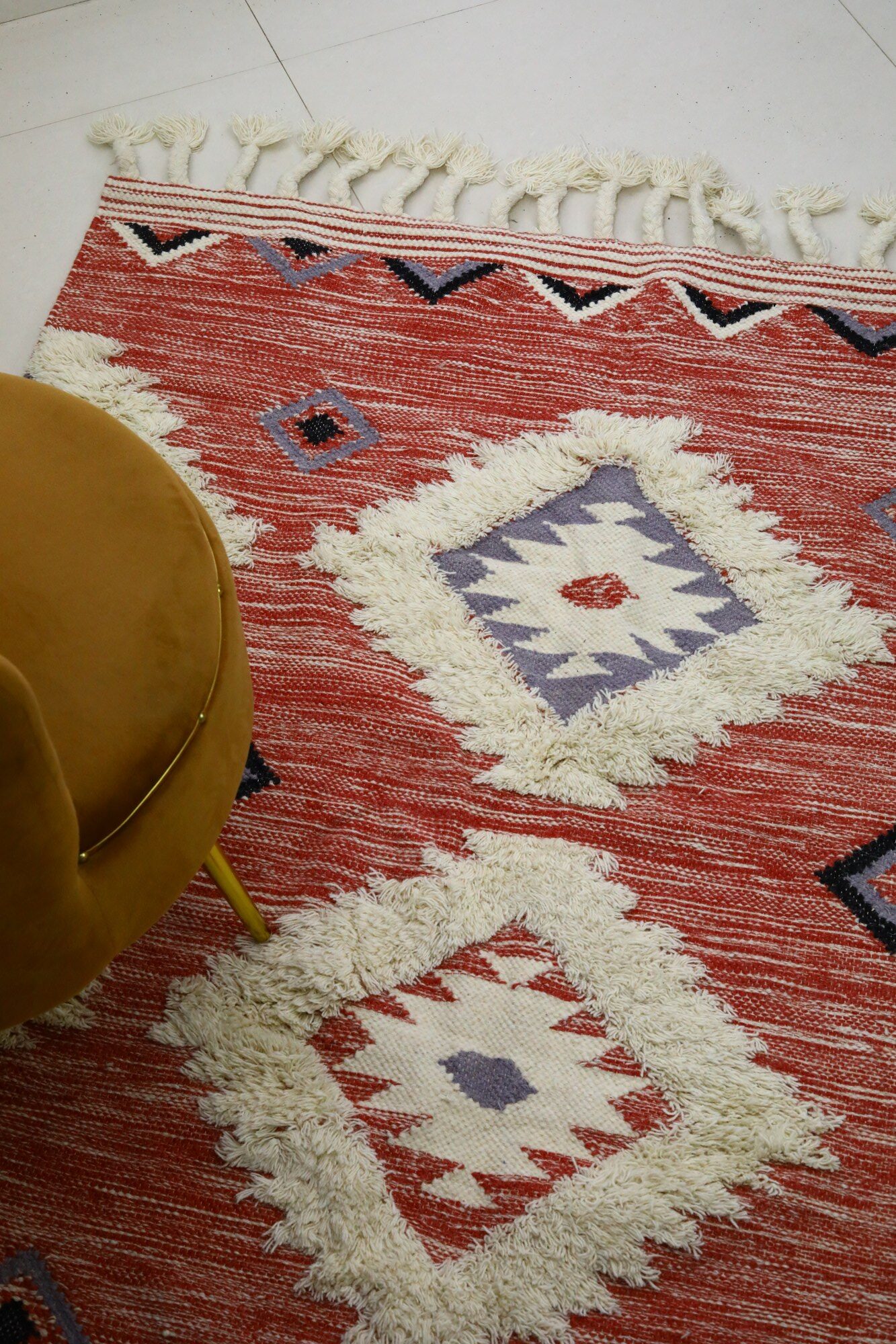 Rustic Handwoven Wool Rug