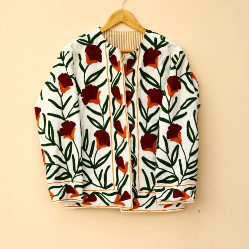 Bloom Royale Suzani Slub Jacket In Multicolor