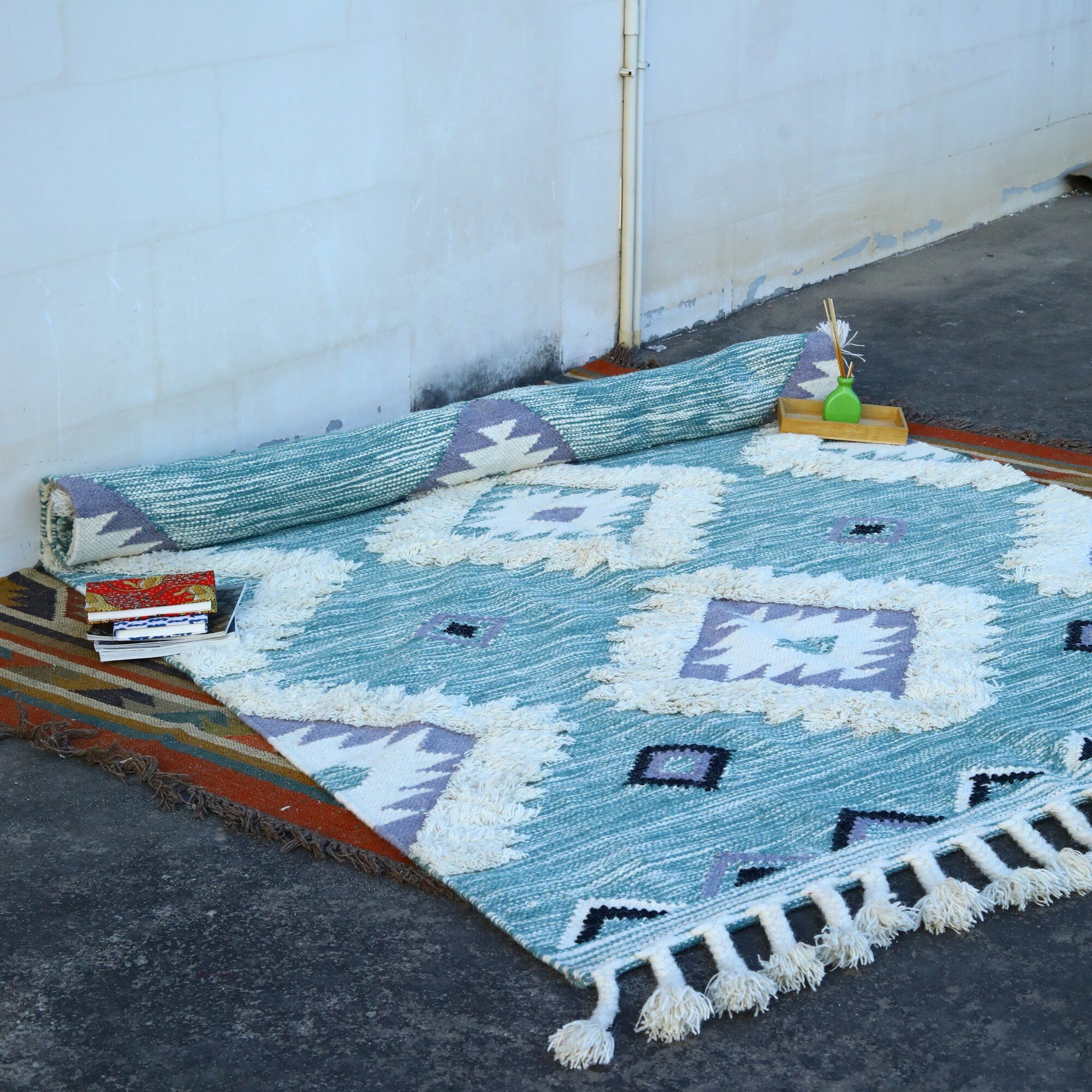 Nature Handwoven Wool Rug - Image 4